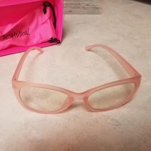 Bestey Johnson pink blue light glasses *rare*
